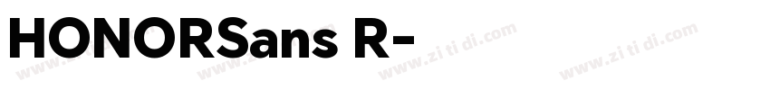 HONORSans R字体转换